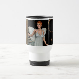 Caneca Térmica Floresta Encantada Fada Cogumelo Arte Fantasia