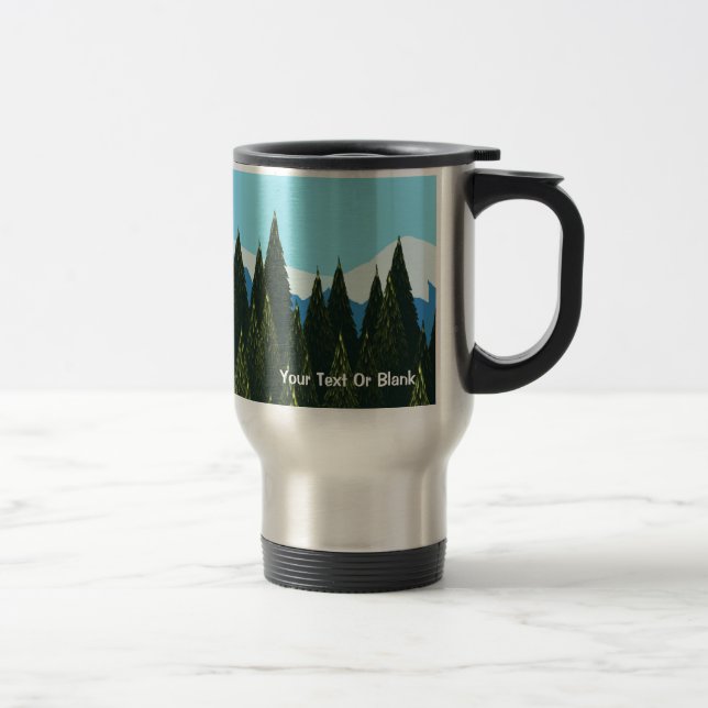 Caneca Térmica Floresta Fractal (Direita)