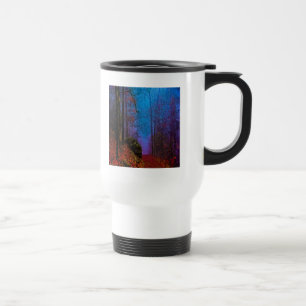 Caneca Térmica Floresta Pintada Outono Névoa Roxa