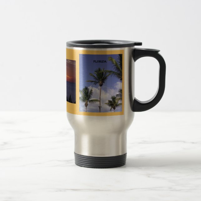 Caneca Térmica Flórida de três imagens, Gift Mug (Direita)