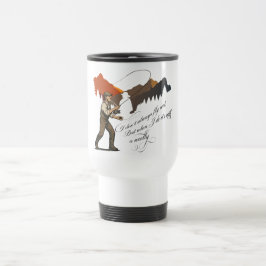 Caneca Térmica Fly Fishing With A Woolly Bugger Wet Fly Scene