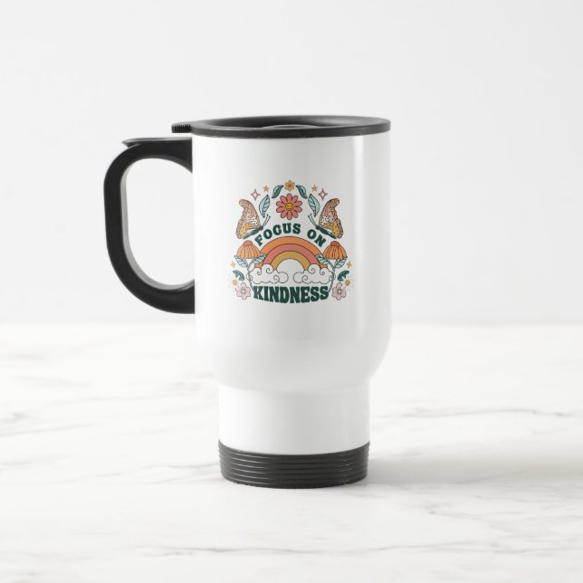 Caneca Térmica Foco na bondade Gráfico do Groovy (Esquerda)