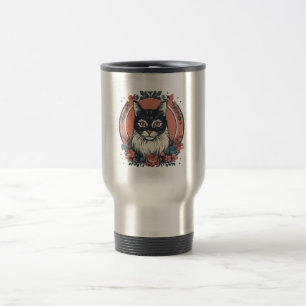 Caneca Térmica fofo gata amante arte design comprar agora