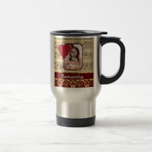 Caneca Térmica Folha de elefantes e de música