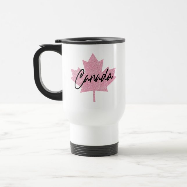 Caneca Térmica Folha de Mapeamento do Canadá (Esquerda)