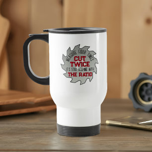Caneca Térmica Folha de serra do Pai Engraçado Carpinteiro de Pai