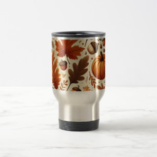 Caneca Térmica Folhas/abóboras/boletas clássicas do outono