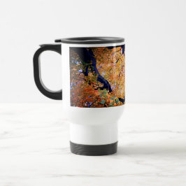Caneca Térmica Folhas amarelas e laranja