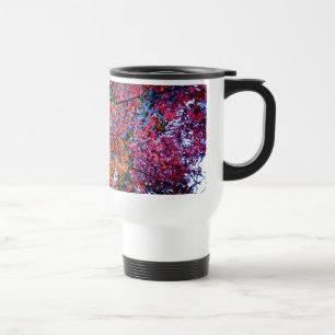 Caneca Térmica Folhas brancas