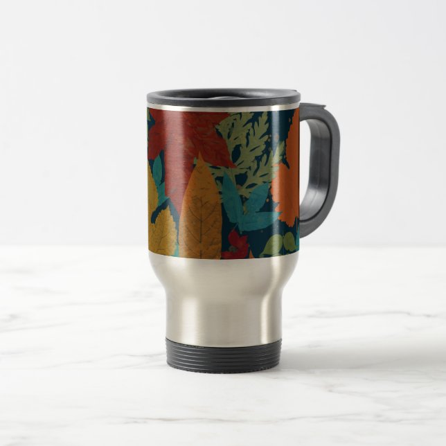 Caneca Térmica Folhas de outono (Frente Esquerda)
