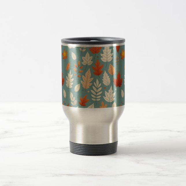 Caneca Térmica Folhas de outono/outono (Centro)