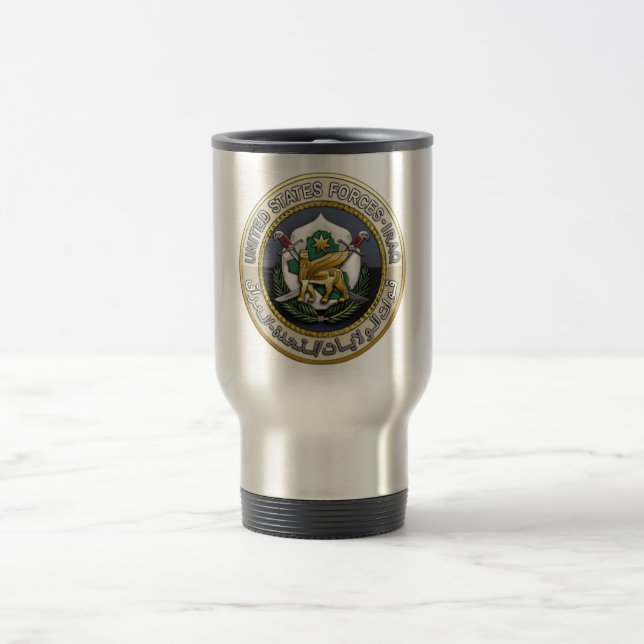 Caneca Térmica Forças dos Estados Unidos - Iraque (Centro)
