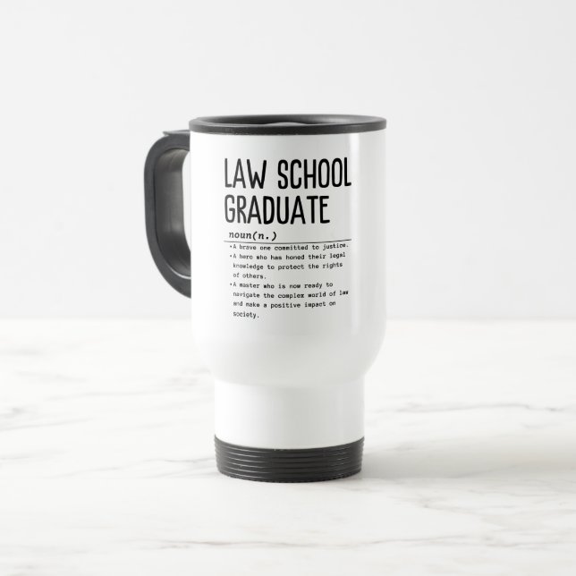Caneca Térmica Formando da Faculdade de Direito (Frente Esquerda)