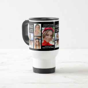Caneca Térmica Formando de Graduação Multifoto de Script Moderno