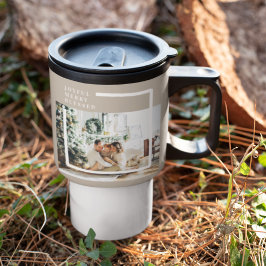 Caneca Térmica Foto da família moderna | Feliz alegre abençoada