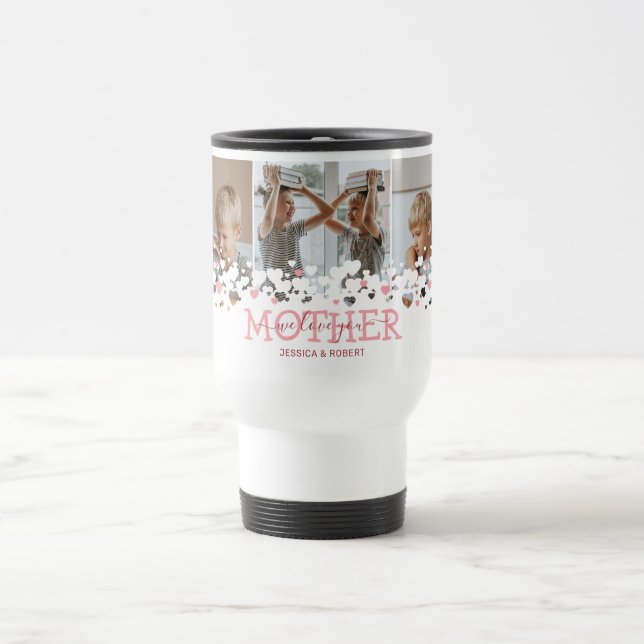 Caneca Térmica Foto de Mãe que Amamos Fofa (Centro)