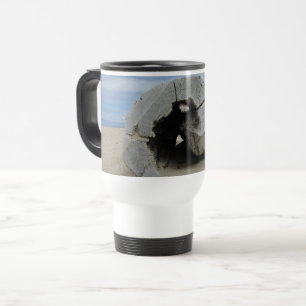 Caneca Térmica Foto de Praia da Califórnia, no Pacífico de Drif