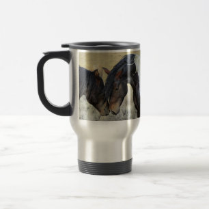 Caneca Térmica Foto de Wild Mustang Horses