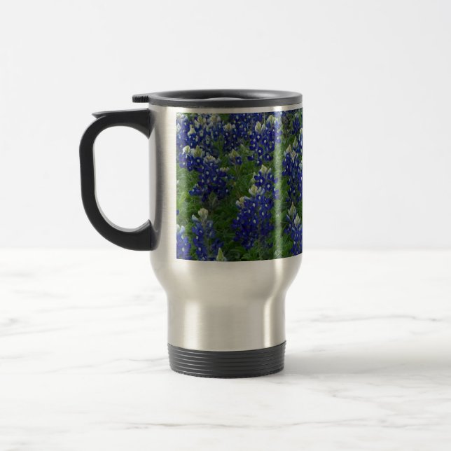 Caneca Térmica Foto do campo dos Bluebonnets de Texas (Esquerda)