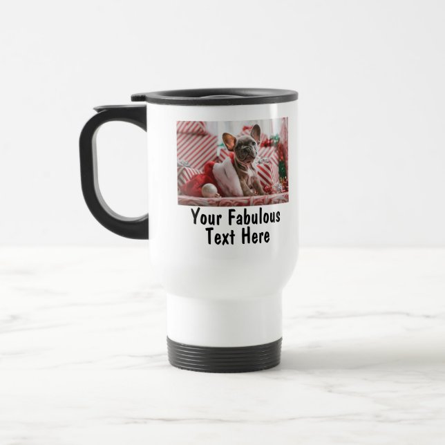 Caneca Térmica Foto e texto personalizados (Esquerda)