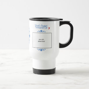 Caneca Térmica Foto feita sob encomenda! Gato da concha de