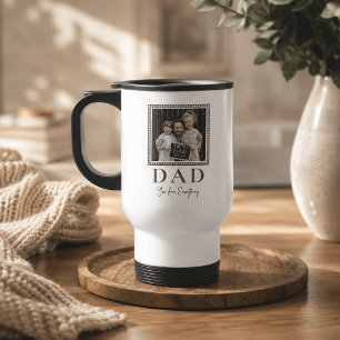 Caneca Térmica Foto Moderna Personalizada do Papai