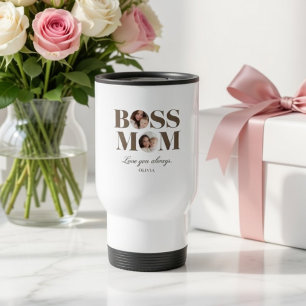 Caneca Térmica Foto Personalizada de Mãe Chefe – Presente Persona
