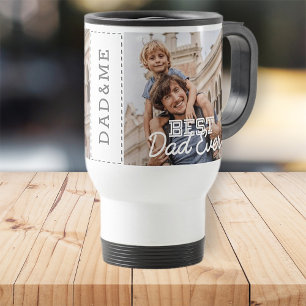 Caneca Térmica Foto personalizada do melhor Pai já Legal e modern