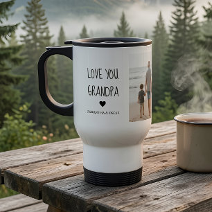 Caneca Térmica Foto Personalizada Eu Amo Você Vovô