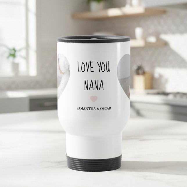 Caneca Térmica Foto Personalizada 'Eu Te Amo Vovó' | Presente Per (Criador carregado)