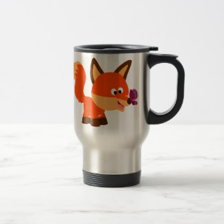 Caneca Térmica Fox E Viagem ao trabalho De Borboleta