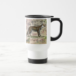 Caneca Térmica Fox Wildlife Vintage Animal Illustration