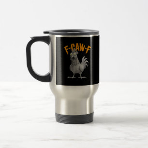 Caneca Térmica Frango F-Caw-F Engraçado Frango F-Caw-F Retro Clás