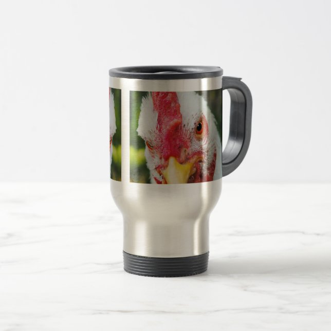 Caneca Térmica Frango Mal-humorado (Frente Esquerda)