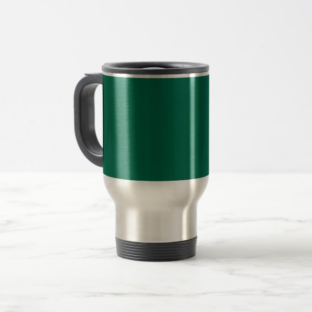 Caneca Térmica Frasco verde (cor sólida) (Frente Esquerda)