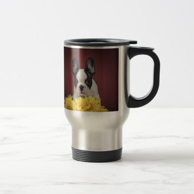 Caneca Térmica Frenchie - cachorrinho francês (Direita)