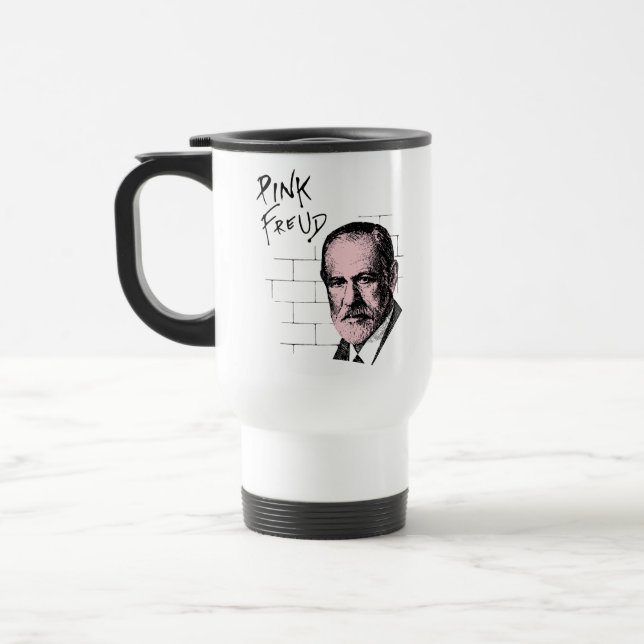 Caneca Térmica Freud cor-de-rosa Sigmund Freud (Esquerda)