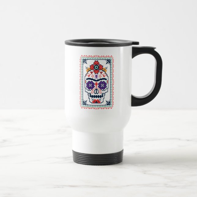 Caneca Térmica Frida Kahlo | Calavera (Direita)