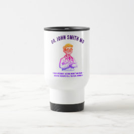 Caneca Térmica Friendly Internist Doctor Cartoon Healthcare Desig