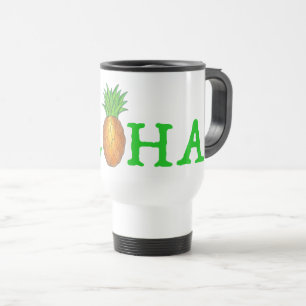 Caneca Térmica FRUTA de ananás tropical da ilha do Havaí ALOHA