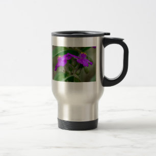 Caneca Térmica Fuchsia Spiderwort Gêmeos de flor selvagem present