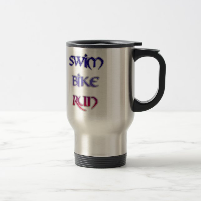 Caneca Térmica Funcionamento da bicicleta da natação do Triathlon (Direita)