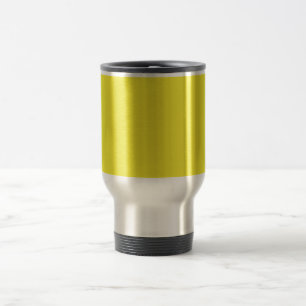 Caneca Térmica Fundo Amarelo Sólido Vibrante