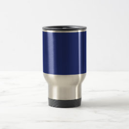 Caneca Térmica Fundo Azul Escuro Sólido | Design Minimalista Ousa