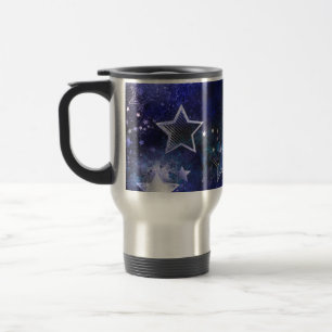 Caneca Térmica Fundo de Espaço com Estrelas