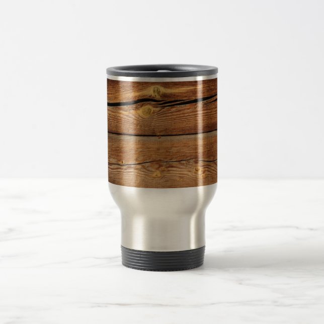 Caneca Térmica Fundo de Madeira (Centro)