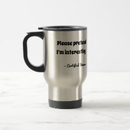 Caneca Térmica Funny Custom Travel Mug – Add Your Own Title
