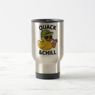 Caneca Térmica Funny Duck Quack & Chill – Yellow Duck with Sungla