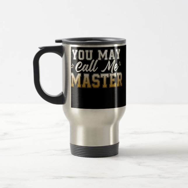 Caneca Térmica Funny Masters Degree Designs For Men Women MBA (Esquerda)