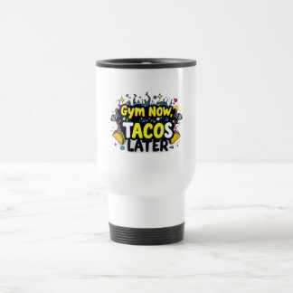 Caneca Térmica Funny Travel Mug – Fitness & Foodie Commuter Cup